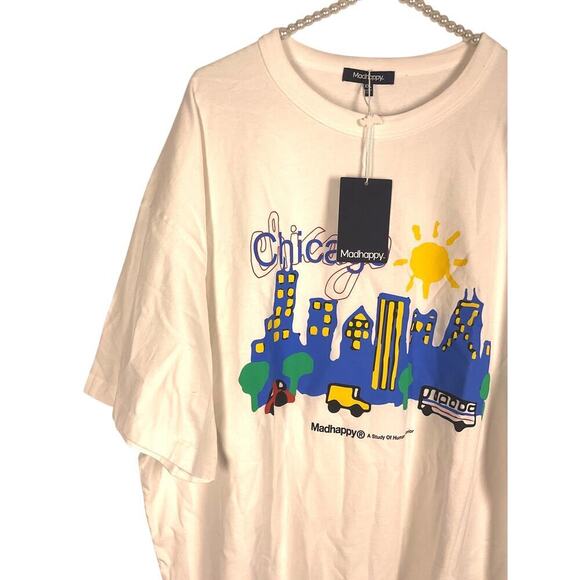 Madhappy Chicago Exclusive Middle Weight Jersey Tee NWT‎ Size XXL - Picture 3 of 9